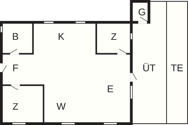 Foto van 4 persoons vakantie huis in Læsø-By Traum - Vakantiehuis in Læsø - FloorPlan