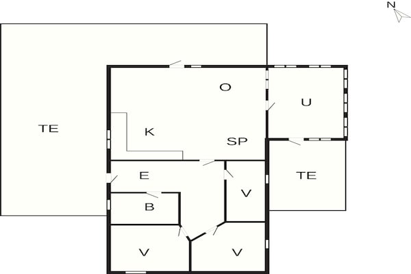 Foto van 6 Personen vakantie huis in Thyholm - Vakantiehuis in Thyholm - FloorPlan