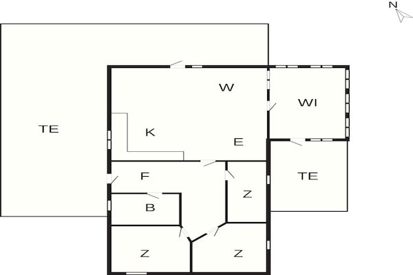 Foto van 6 Personen vakantie huis in Thyholm - Vakantiehuis in Thyholm - FloorPlan