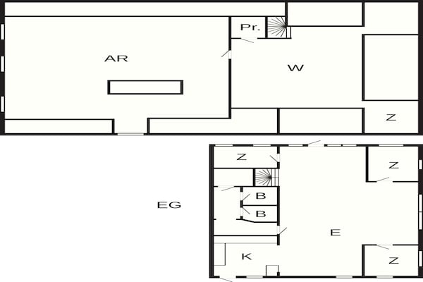 Foto van Luxe vakantiehuis in Henne - Vakantiehuis in Henne - FloorPlan