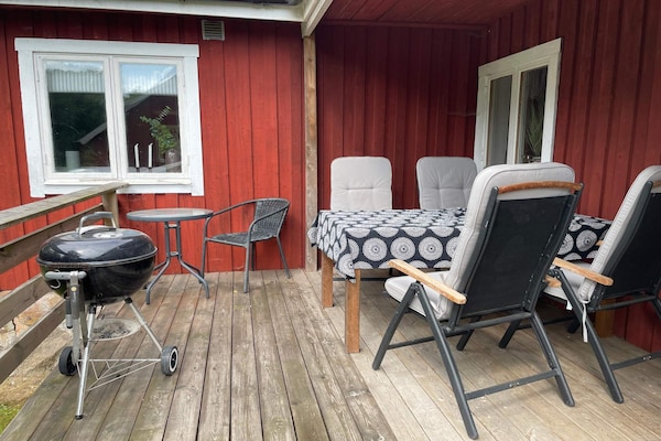 Foto van Rustig bosretraite met huisje - Vakantiehuis in ARKELSTORP - Outdoor