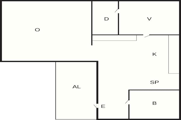 Foto van Rustig bosretraite met huisje - Vakantiehuis in ARKELSTORP - FloorPlan
