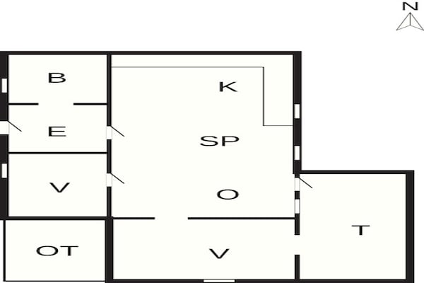 Foto van 4 Personen vakantie huis in Hals - Vakantiehuis in Hals - FloorPlan
