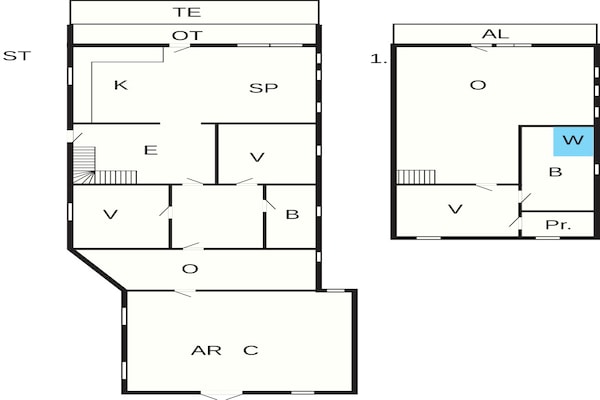 Foto van 6 Personen vakantie huis in Vestervig - Vakantiehuis in Vestervig - FloorPlan