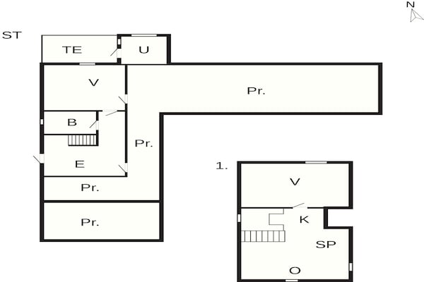 Foto van 6 Personen vakantie huis in Thisted - Vakantiehuis in Thisted - FloorPlan