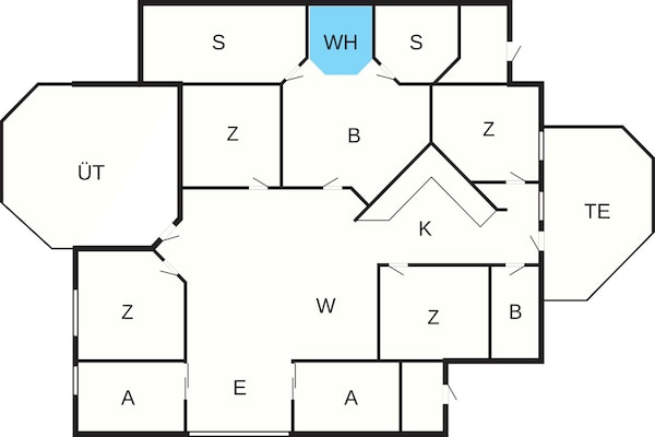 Foto van 4 sterren vakantie huis in FRIEDRICHKOOG - Vakantiehuis in FRIEDRICHKOOG - FloorPlan