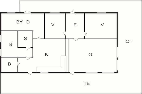 Foto van 4 Personen vakantie huis in TANA - Vakantiehuis in TANA - FloorPlan