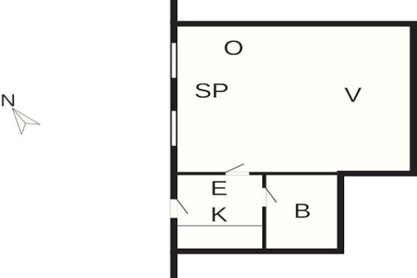 Foto van 4 Personen vakantie huis in Højer - Vakantiehuis in Højer - FloorPlan