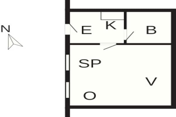 Foto van 4 Personen vakantie huis in Højer - Vakantiehuis in Højer - FloorPlan