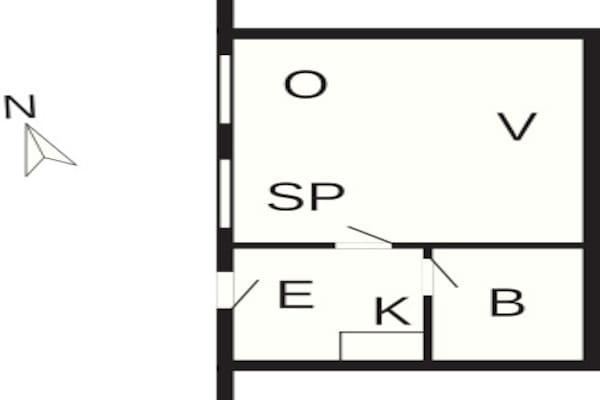 Foto van 4 Personen vakantie huis in Højer - Vakantiehuis in Højer - FloorPlan