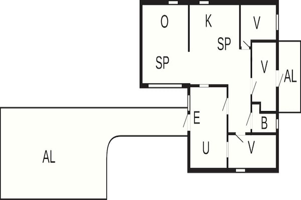 Foto van Villa in de archipel met zwembad en terras - Vakantiehuis in GAMLEBY - FloorPlan