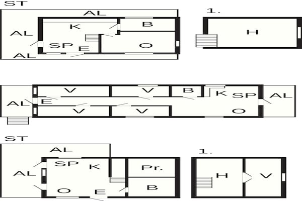 Foto van 4 sterren vakantie huis in Drottningskär - Vakantiehuis in Drottningskär - FloorPlan