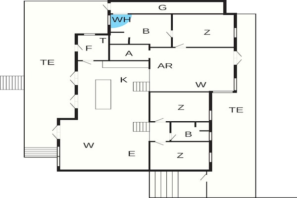 Foto van 5 sterren vakantie huis in Sjølund - Vakantiehuis in Sjølund - FloorPlan