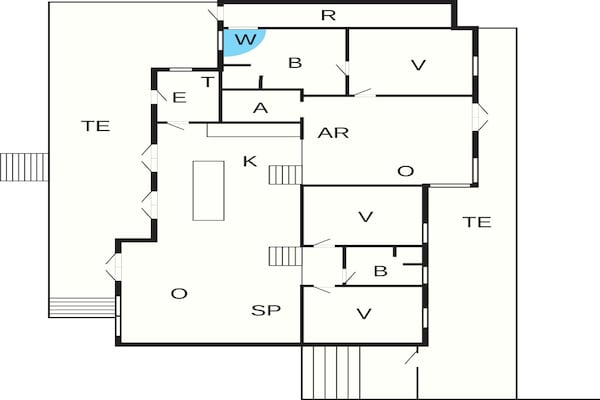 Foto van 5 sterren vakantie huis in Sjølund - Vakantiehuis in Sjølund - FloorPlan