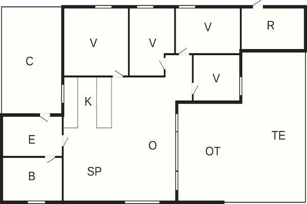 Foto van Huisdiervriendelijk verblijf vlakbij het strand - Vakantiehuis in Dannemare - FloorPlan