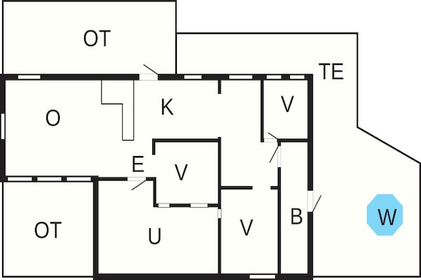 Foto van Gezellig toevluchtsoord in het bos met bubbelbad - Vakantiehuis in BERGSHAMRA - FloorPlan