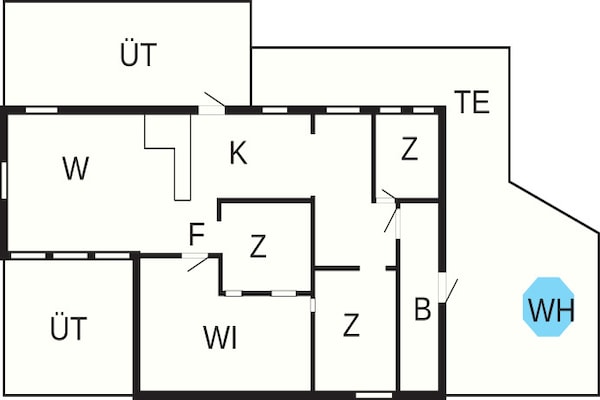Foto van Gezellig toevluchtsoord in het bos met bubbelbad - Vakantiehuis in BERGSHAMRA - FloorPlan