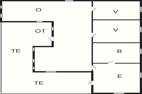 Foto van Kusthut met hottub - Vakantiehuis in Hals - FloorPlan