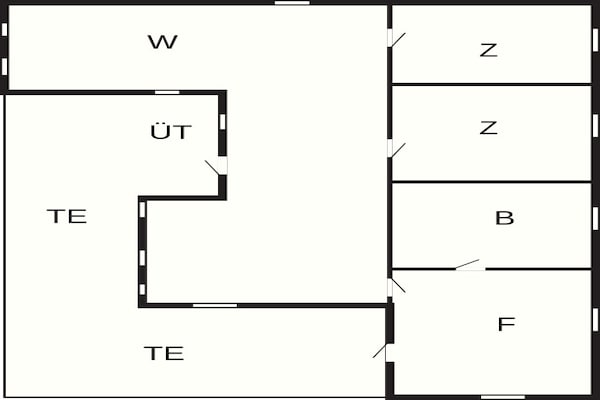 Foto van Kusthut met hottub - Vakantiehuis in Hals - FloorPlan