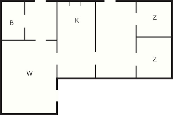 Foto van 4 sterren vakantie huis in Gilleleje - Vakantiehuis in Gilleleje - FloorPlan