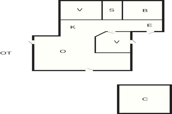 Foto van Moderne villa met sauna-retraite - Vakantiehuis in Glesborg - FloorPlan