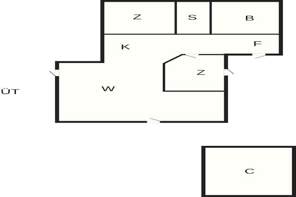 Foto van Moderne villa met sauna-retraite - Vakantiehuis in Glesborg - FloorPlan