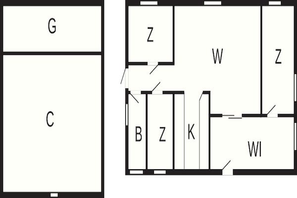Foto van 4 sterren vakantie huis in Bording - Vakantiehuis in Bording - FloorPlan