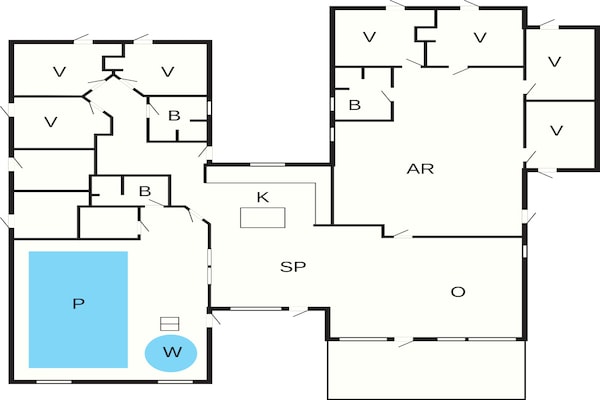 Foto van 5 sterren vakantie huis in Glesborg - Vakantiehuis in Glesborg - FloorPlan