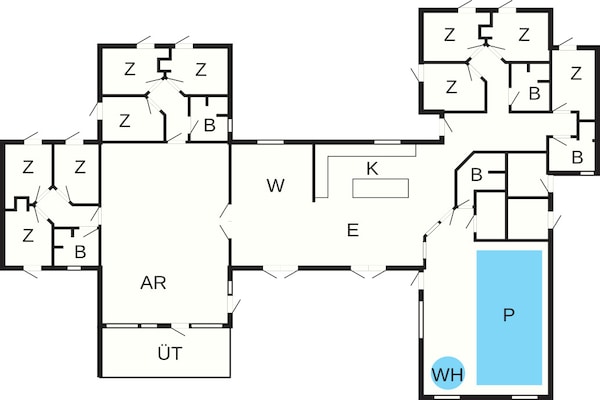 Foto van 5 sterren vakantie huis in Glesborg - Vakantiehuis in Glesborg - FloorPlan