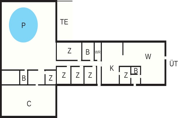 Foto van 4 sterren vakantie huis in Allingåbro - Vakantiehuis in Allingåbro - FloorPlan