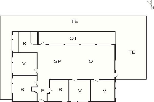 Foto van 4 sterren vakantie huis in Skibby - Vakantiehuis in Skibby - FloorPlan