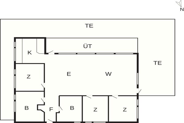 Foto van 4 sterren vakantie huis in Skibby - Vakantiehuis in Skibby - FloorPlan