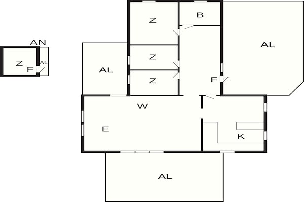 Foto van 6 Personen vakantie huis in LÖTTORP - Vakantiehuis in LÖTTORP - FloorPlan