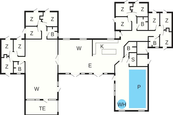 Foto van 5 sterren vakantie huis in Glesborg - Vakantiehuis in Glesborg - FloorPlan