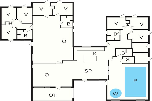 Foto van 5 sterren vakantie huis in Glesborg - Vakantiehuis in Glesborg - FloorPlan
