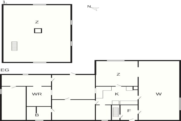 Foto van 6 Personen vakantie huis in Stege - Vakantiehuis in Stege - FloorPlan