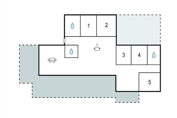 Foto van 5 sterren vakantie huis in Fårvang - Vakantiehuis in Fårvang - FloorPlan