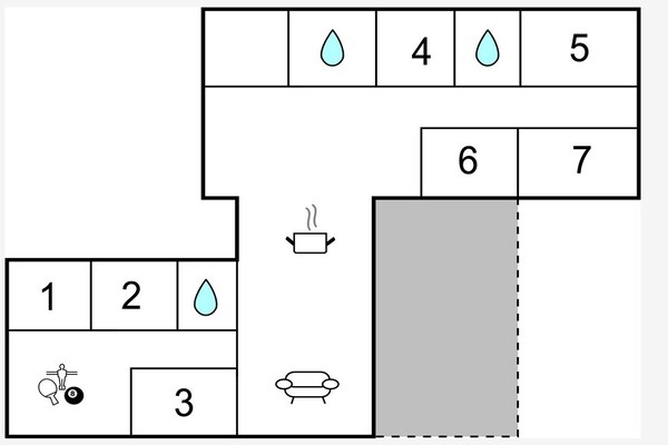 Foto van 5 sterren vakantie huis in Fårvang - Vakantiehuis in Fårvang - FloorPlan