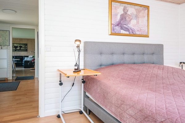 Foto van Huis met houtkachel en aanbouw - Vakantiehuis in Hemmet - Indoor