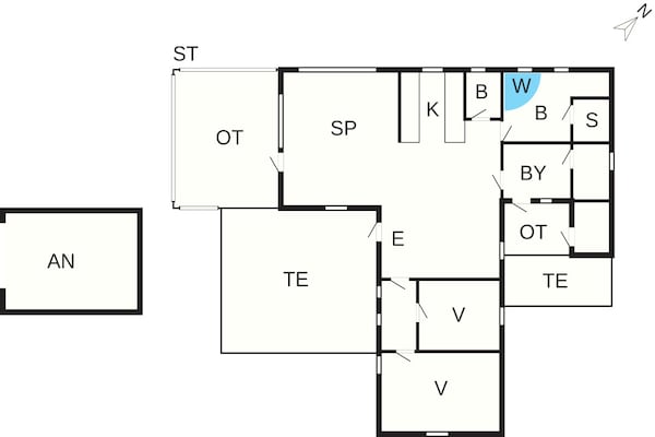 Foto van 4 sterren vakantie huis in Ringkøbing - Vakantiehuis in Ringkøbing - FloorPlan