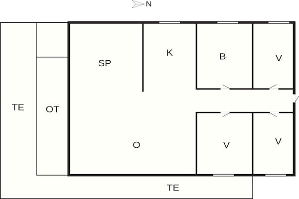 Foto van 6 Personen vakantie huis in Hals - Vakantiehuis in Hals - FloorPlan