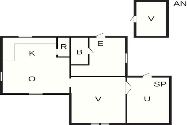 Foto van 6 Personen vakantie huis in Skummeslövsstrand - Vakantiehuis in Skummeslövsstrand - FloorPlan