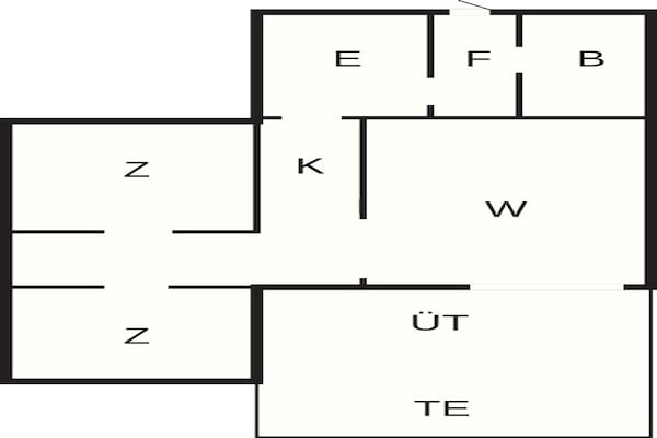 Foto van 4 Personen vakantie huis in Kvidinge - Vakantiehuis in Kvidinge - FloorPlan
