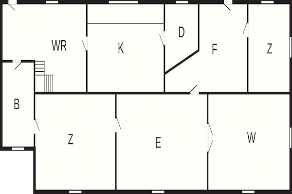 Foto van 6 Personen vakantie huis in Rødding - Vakantiehuis in Rødding - FloorPlan