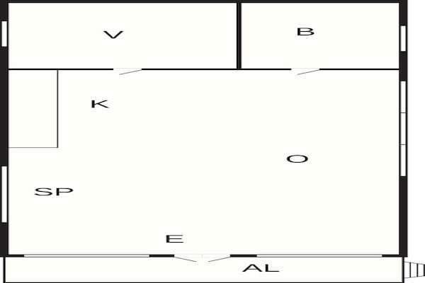 Foto van 4 Personen vakantie huis in YNGSJÖ - Vakantiehuis in YNGSJÖ - FloorPlan