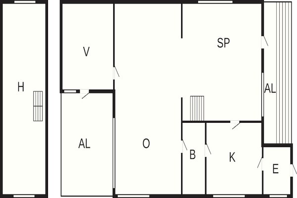 Foto van 6 Personen vakantie huis in LÖVESTAD - Vakantiehuis in LÖVESTAD - FloorPlan