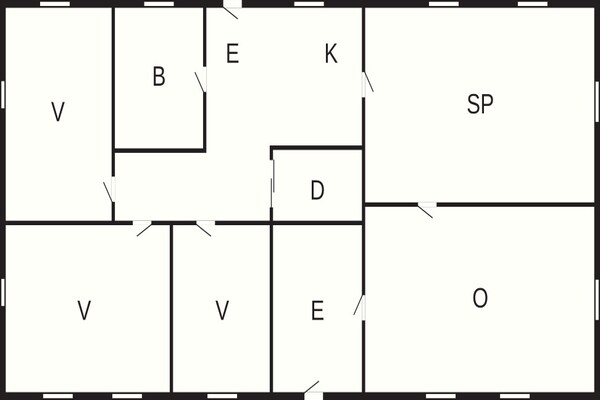 Foto van 6 Personen vakantie huis in Odder - Vakantiehuis in Odder - FloorPlan