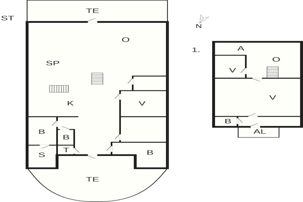 Foto van 10 Personen vakantie huis in Harboøre - Vakantiehuis in Harboøre - FloorPlan