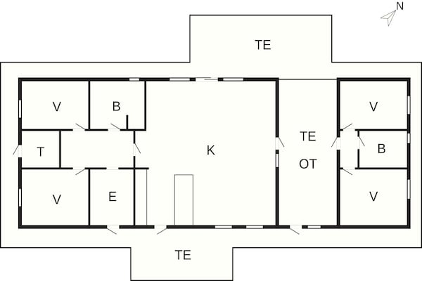 Foto van 5 sterren vakantie huis in Saltum - Vakantiehuis in Saltum - FloorPlan
