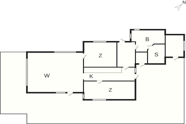 Foto van 5 Personen vakantie huis in Fanø - Vakantiehuis in Fanø - FloorPlan